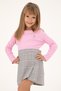 Girl's Pink Crew Neck Sweatshirt 50298174-Vr041