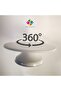 Rotating Cake Plating Stand / 360' Rotating Cake Stand + 10 Lure Cream Piping Bag - 2