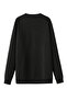 Unisex Black Lion Printed Crew Neck Sweatshirt - 4