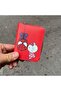 Red Hello Kitty And Spider-Man Kiss Short Wallet - 4