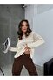 Women's Long Sleeved Perforated Sweater - 4
