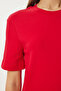 Cotton Basic Knitted T-Shirt Red Lag0001 - 6