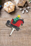 Decorative Silicone Cake Top Christmas Ornament 4 Pieces Snow White
