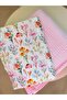 Watercolor Floral Muslin Blanket & Powder Pink 4 Layer Muslin Baby Blanket - 2