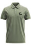 Hunting Hunter Hunter and Hunting Dog Design Printed Cotton Regular Fit Polo Khaki T-Shirt