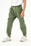 Cargo Boys' Trousers with Elastic Waist and Leg Pockets - 3