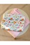 Watercolor Floral Muslin Blanket & Powder Pink 4 Layer Muslin Baby Blanket - 6