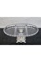 Elegance Striped Silver Cast Iron Footed Plate with Presentation Compartment Oval & Serving Plate 27cm - 5