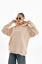 Kapüşonlu Oversize Sweatshirt - 5