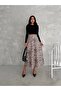 Scuba Leopard Skirt Maxi-Length / Long Patterned Skirt / High Waist Long Skirt - 2