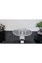 Elegance Striped Silver Cast Iron Footed Plate with Presentation Compartment Oval & Serving Plate 27cm - 8