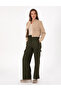 Khaki Flare Fit Fabric Trousers 50290400 -Vr027 - 3