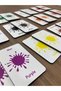 Colors Wooden Memory Matching Cards 12 Colors 24 Cards Turkish - English Memory Game - 2