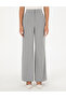 Gray Palazzo Fabric Trousers 50302508-Vr024 - 3