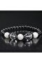 Hematite - Moonstone - Quartz Stone Natural Stone Bracelet