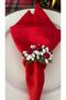 6 Pieces Red 35*35 Square Linen Napkins - New Year - 5