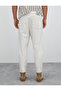 Basic Gabardine Trousers with Button Detail and Pockets - 4