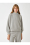Stand Collar Sweatshirt - 3