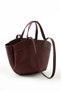 Women's Bolso Shopper Burgundy Hand and Shoulder Bag - 4