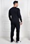Yellow Long Sleeve 100% Cotton Large Size (Oversize) Men's Pajama Set - 2