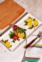 Lemon Pattern Handmade Organic Presentation Plate 36X17 cm - 2