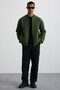 Burenia Men's Cotton-Polyester Khaki Jacket - 2