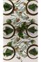 1 Green Pine Cone Pattern Runner Cover with Christmas Pattern (40 * 140)