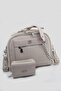 Stone 4 Compartment Shoulder and Crossbody Bag and Wallet Combination 24x29c PBU4025-1002