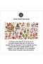 Cute Christmas Characters New Year Glass Door Wall Sticker Set - 4