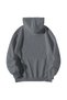 Anthracite Unisex Oversized Hoodie - Civil Regime Printed Kangaroo Pocket Hooded Streetwear Sweatshirt - 2