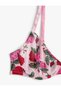 Floral Unfilled Cupless Underwire Strap Bra - 4