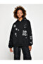 Hooded Sweatshirt Printed Long Sleeve Relaxed Fit Fleece Lined Inside - 3