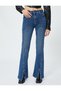 High Waist Spanish Leg Flare Jeans - 3
