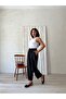 بنطلون كتان أسود فضفاض - 2