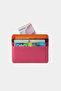 530-g Genuine Leather Horizontal Super Slim Card Holder Flother Fuchsia - 6