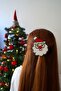 Efsarstudio Handmade Punch Embroidery New Year's Collection Santa Claus Clip Buckle