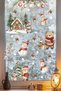 Double-Sided Printed New Year's House and Cute Animals New Year Children's Baby Room Sticker Set, Double - 4