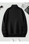 2-Piece Unisex Stand Collar Zippered Oversize Sweatshirt - 3