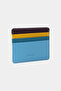 530-g Genuine Leather Horizontal Super Slim Card Holder Flother Sky Blue - 3