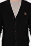 Men's Black Basic Knitwear Cardigan 50288878 -Vr046 - 6