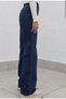 Fashionnova Gold Women's Blue Super High Waist Palazzo Pants - 3