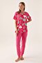 3386 Cotton Mother and Daughter Short Sleeve Women's Pajama Set - 2