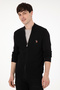 Men's Black Basic Knitwear Cardigan 50288871 -Vr046 - 3
