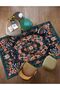 Floral Multicolored Floral Patterned Colorful Woven Base Carpet 1309 - 4