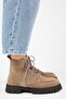 (Valentina) Women's Genuine Leather Lace-Up Mink Boots - 2