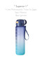'' Superior 1'' - 1 Liter Motivated Tritan Water Bottle Sports Flask - Bpa Free