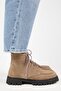(Valentina) Women's Genuine Leather Lace-Up Mink Boots - 4