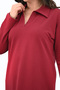 Women's Plus Size Long Sleeve Collar Detail Dress 5283-25 - 6