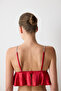 Satin Red Bralet - 4