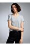 Women's V-Neck Regular Tshirt Spr24Tsk45-2 - 3